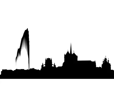 Adesivo decorativo silhouette Ginevra - TenStickers
