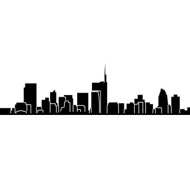 Adesivo decorativo silhouette Milano - TenStickers