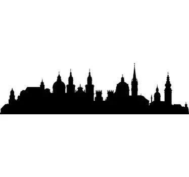 Adesivo decorativo skyline Salisburgo - TenStickers