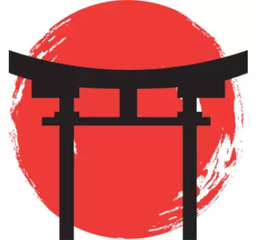 Adesivo decorativo tempio giapponese - TenStickers