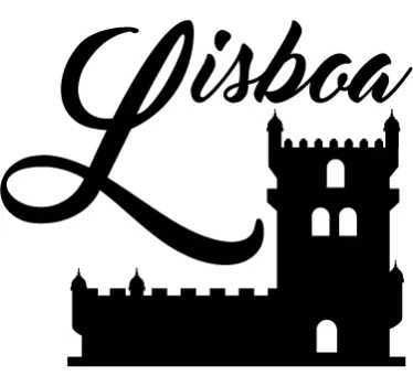 Adesivo decorativo torre di Belém Lisbona - TenStickers