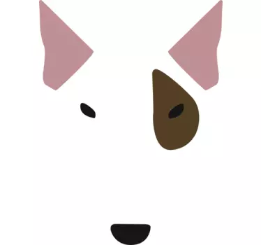 Adesivo decorativo viso bull terrier - TenStickers