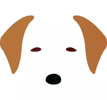 Adesivo decorativo viso labrador - TenStickers
