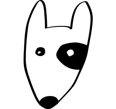 Adesivo disegno bull terrier - TenStickers