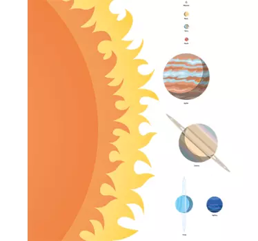 Adesivo educativo sistema solare - TenStickers
