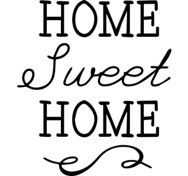 Adesivo Elegante Home Sweet Home - TenStickers