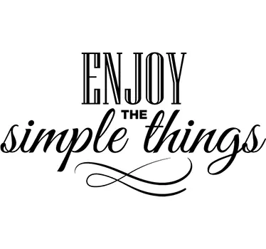 Adesivo Enjoy The Simple Things - TenStickers