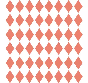 Adesivo geometrico disegno a motivo a diamante - TenStickers