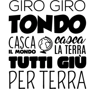 Adesivo giro giro tondo - TenStickers