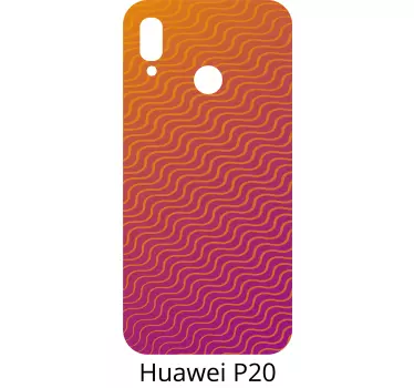 Adesivo huawei composizione di colori curvi - TenStickers