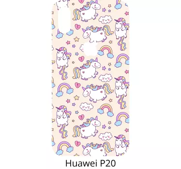 Adesivo huawei creature mitologiche e arcobaleni colorati - TenStickers