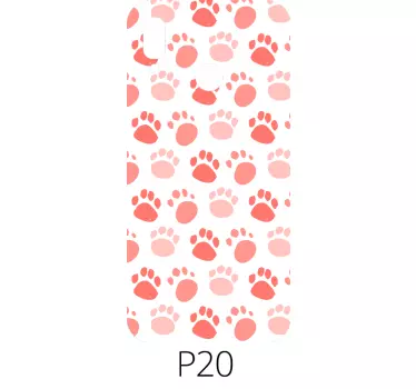 Adesivo Huawei impronte di zampe di animali domestici - TenStickers