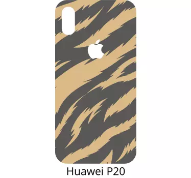 Adesivo Huawei motivo a strisce di tigre - TenStickers
