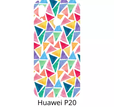 Adesivo huawei motivo triangolare vibrante - TenStickers