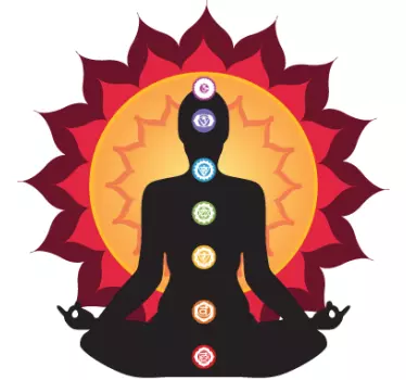 Adesivo murale illustrazione chakra - TenStickers
