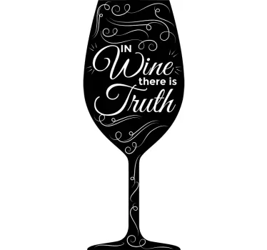 Adesivo In vino veritas - TenStickers