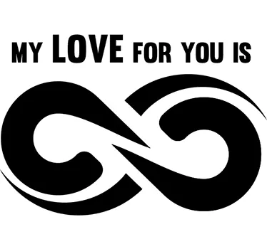 Adesivo infinito amore - TenStickers