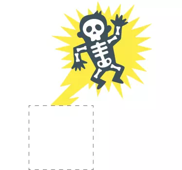 Adesivo interruttore uomo scossa - TenStickers