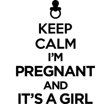 Adesivo Keep Calm It's a Girls - TenStickers