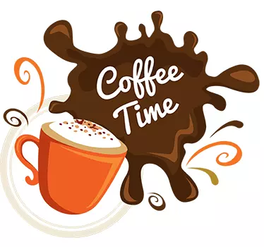 Adesivo cucina macchia di caffé - TenStickers
