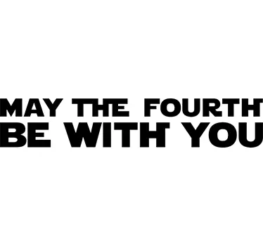 Adesivo May the fourth be with you - TenStickers