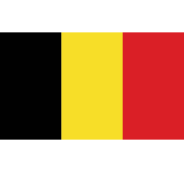Adesivo murale bandiera Belgio - TenStickers