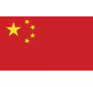 Adesivo murale bandiera Cina - TenStickers