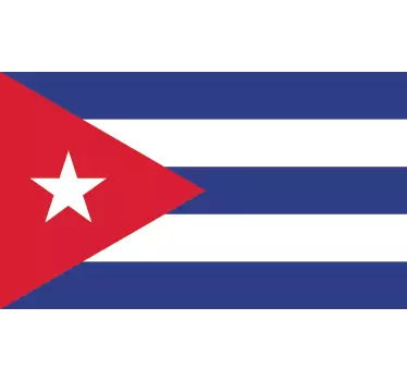 Adesivo murale bandiera Cuba - TenStickers