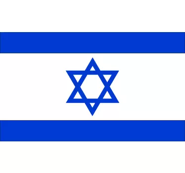 Adesivo murale bandiera Israele - TenStickers