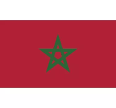 Adesivo murale bandiera Marocco - TenStickers