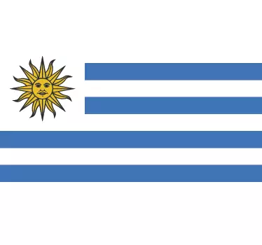 Adesivo murale bandiera Uruguay - TenStickers