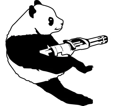 Disegno per pareti Banksy panda - TenStickers