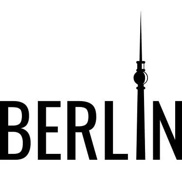 Adesivo murale Berlino - TenStickers