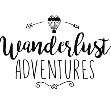 Adesivo viaggio Wanderlust Adventures - TenStickers