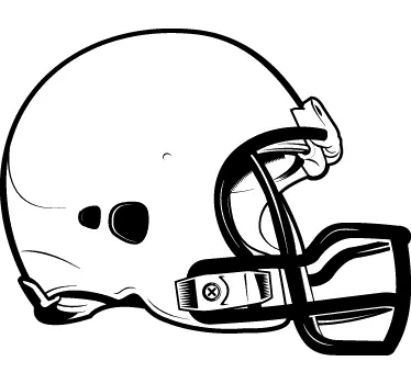 Adesivo murale casco football americano - TenStickers