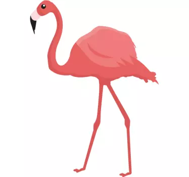 Adesivo murale fenicottero rosa - TenStickers
