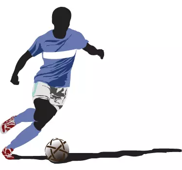 Adesivo murale giocatore calcio - TenStickers
