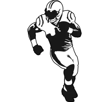 Adesivo murale giocatore football americano - TenStickers
