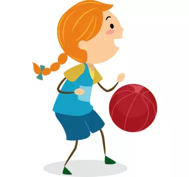 Adesivo murale gioco basket 7 - TenStickers