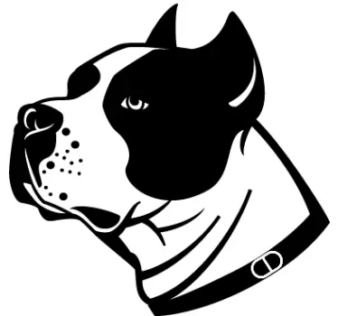 Adesivo murale illustrazione Bull Terrier - TenStickers