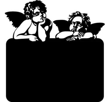 Adesivo murale lavagna cherubini - TenStickers