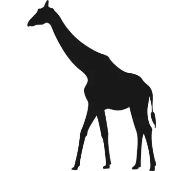 Adesivo murale lavagna sagoma giraffa - TenStickers