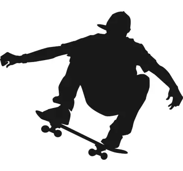Adesivo murale lavagna skater salto - TenStickers