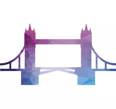 Adesivo murale London Bridge Acquerelli - TenStickers
