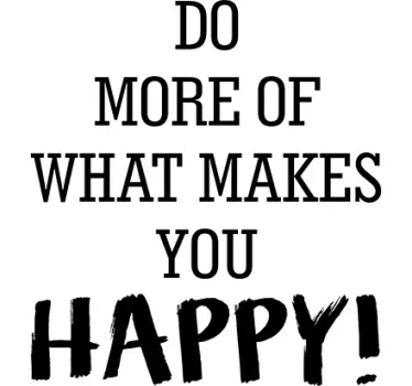 Adesivo murale makes you happy - TenStickers