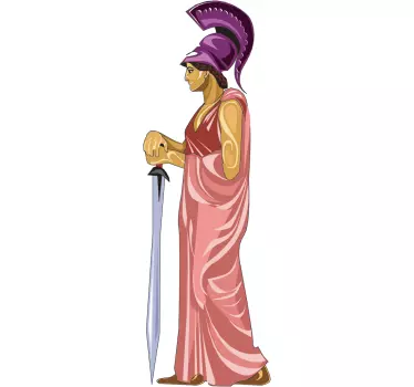 Adesivo murale mitologia Atena - TenStickers