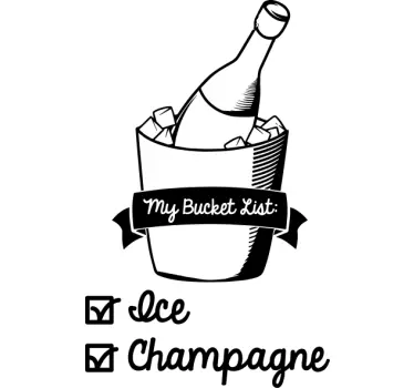 Adesivo murale My bucket list - TenStickers