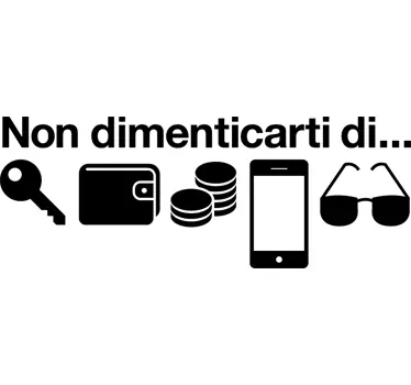 Adesivo murale non dimenticarti di - TenStickers