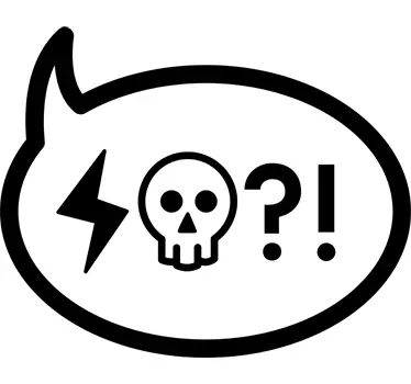 Adesivo murale Nuvoletta Insulto - TenStickers