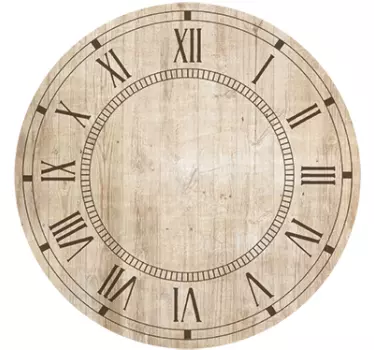 Adesivo murale Orologio retró - TenStickers